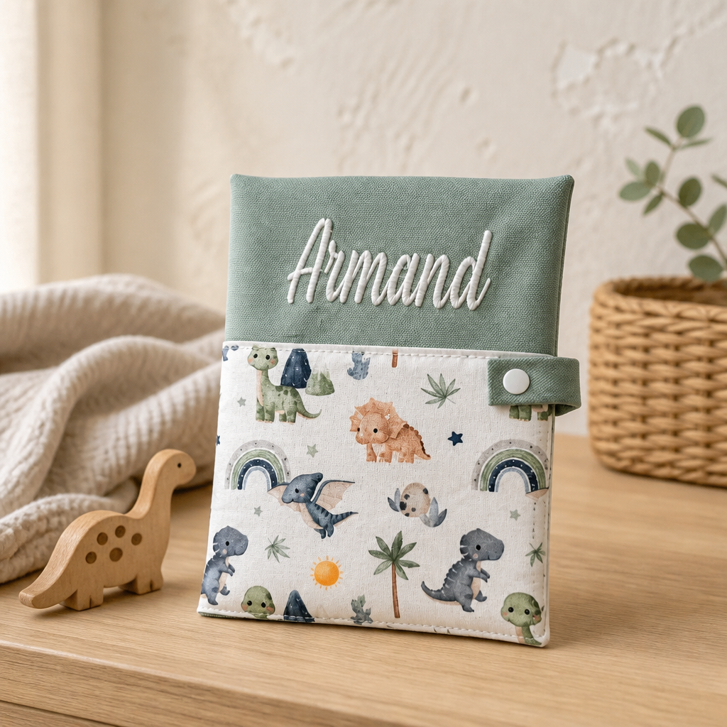 Protège Carnet de Santé Personnalisé en Coton