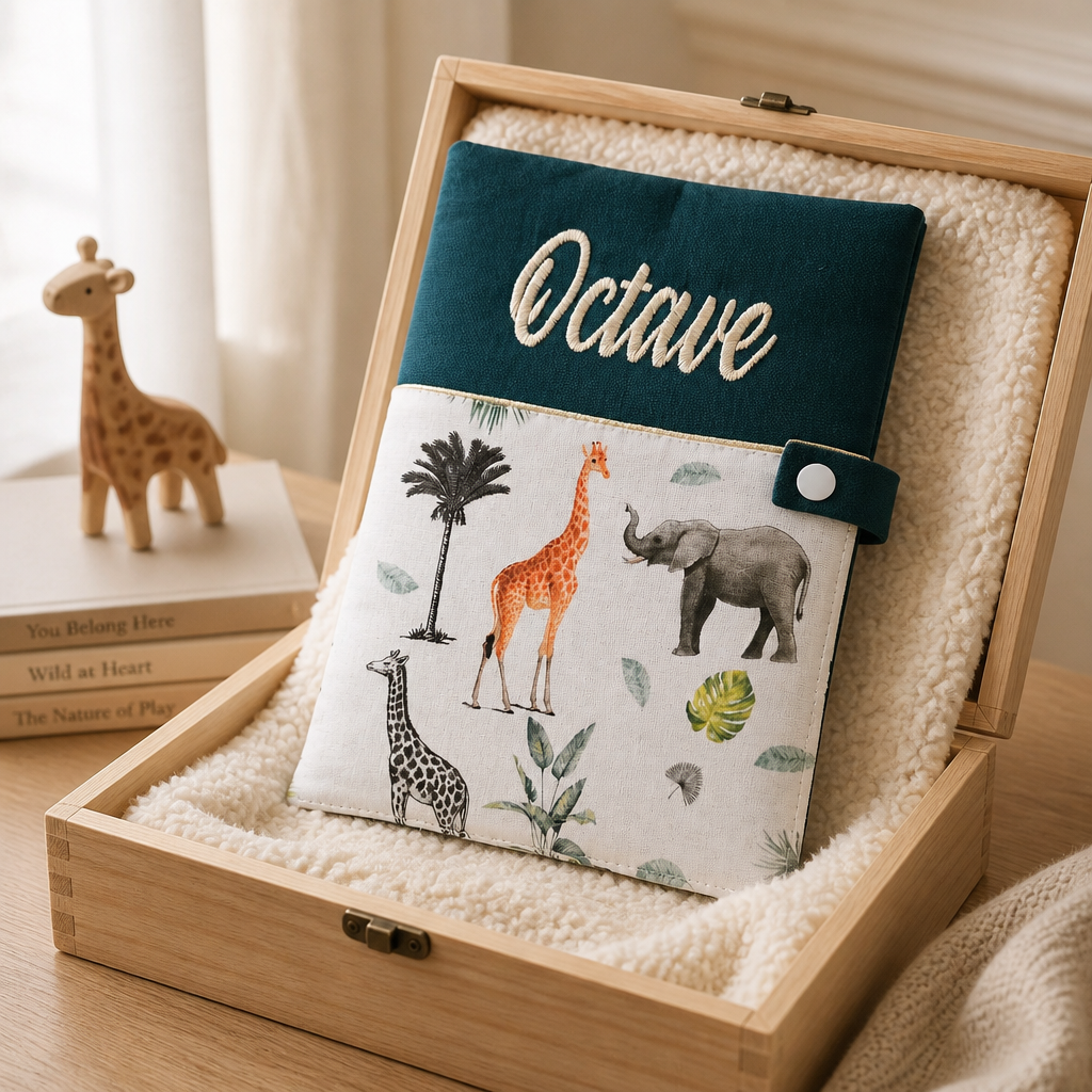 Protège Carnet de Santé Personnalisé en Coton