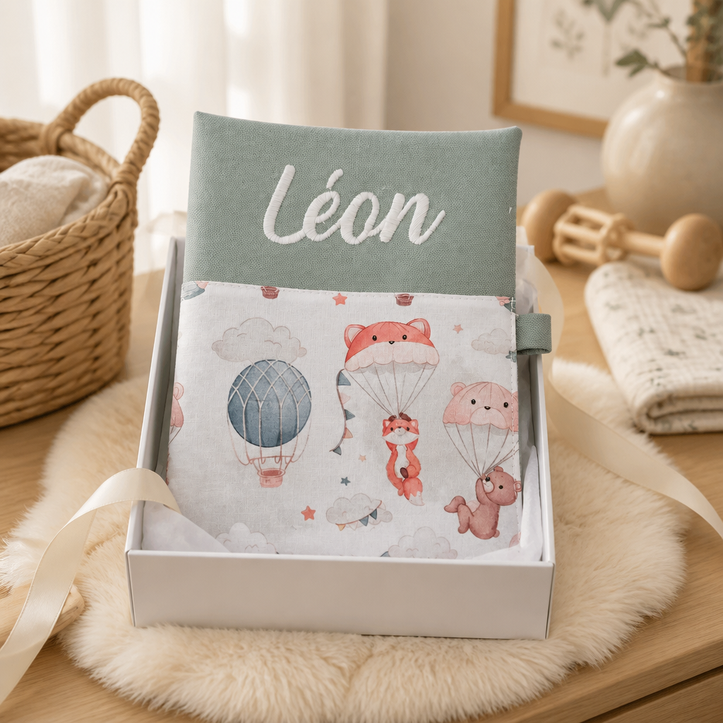Protège Carnet de Santé Personnalisé en Coton