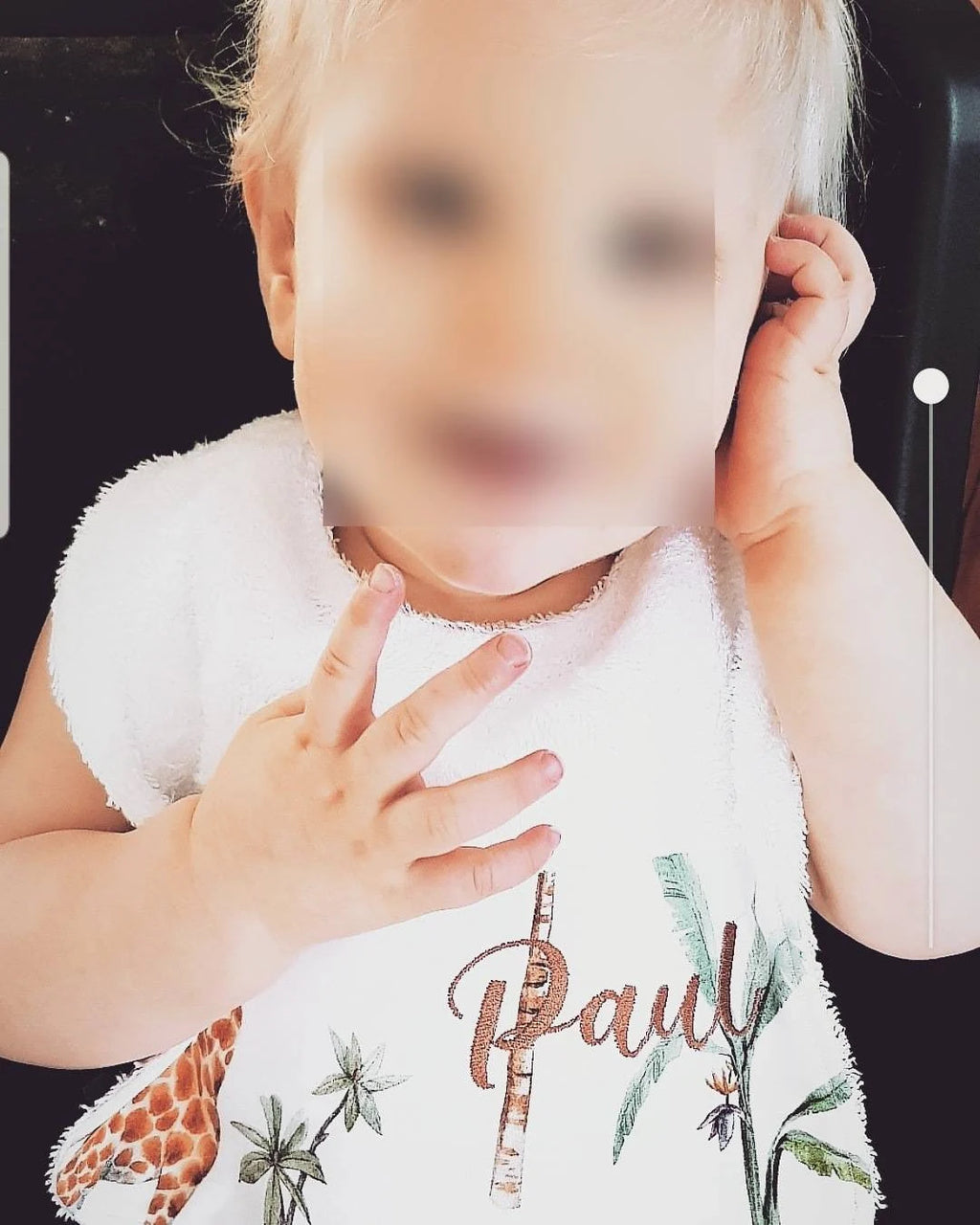 Bavoir Bébé Personnalisé – Brodé Prénom | Cadeau Naissance