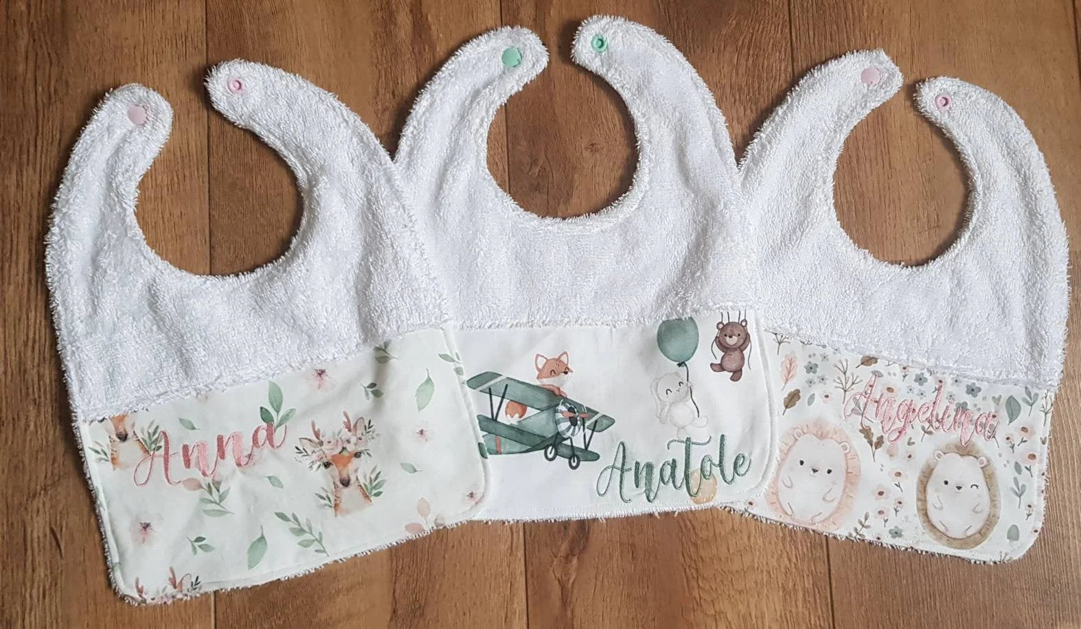 Bavoir Bébé Personnalisé – Brodé Prénom | Cadeau Naissance
